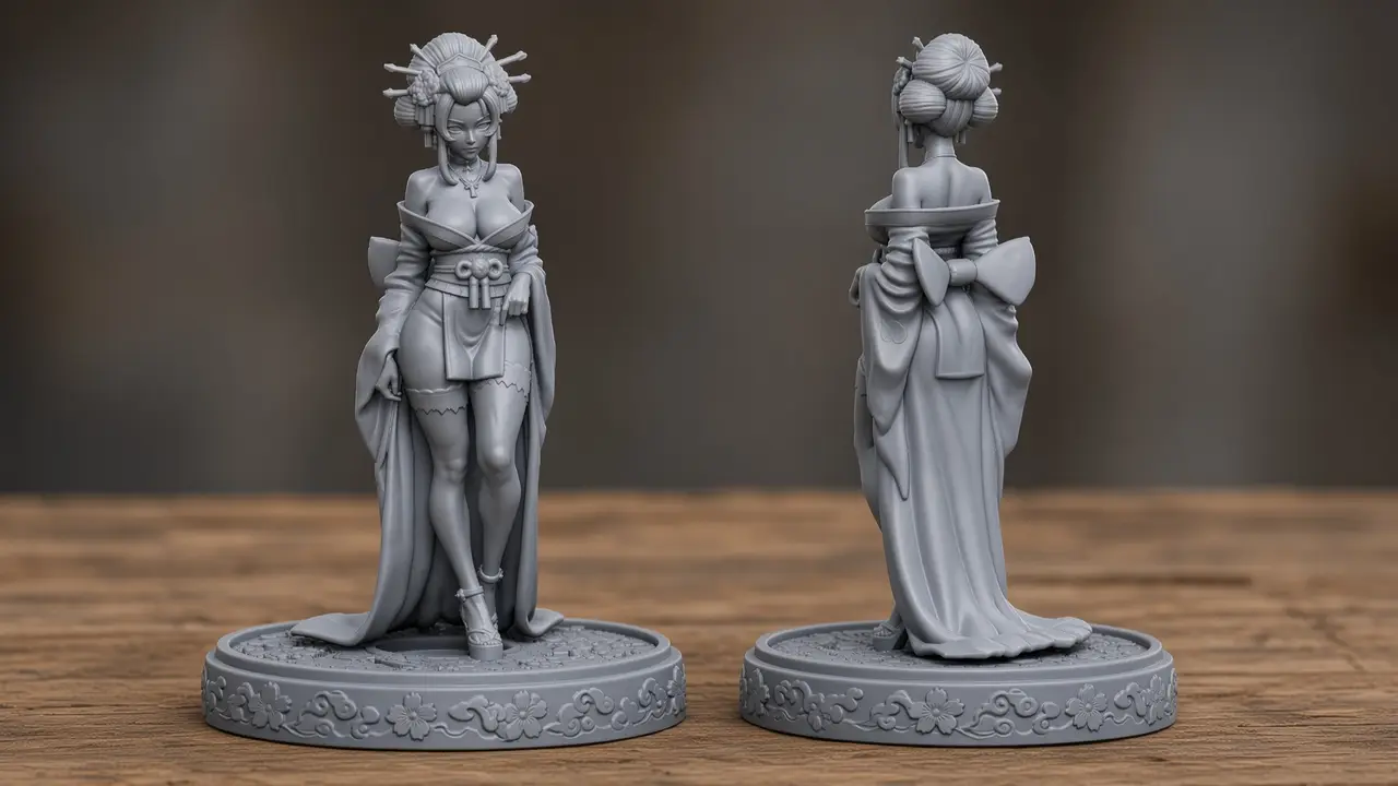 Epic Geishas - Set 1 — modelo 3D