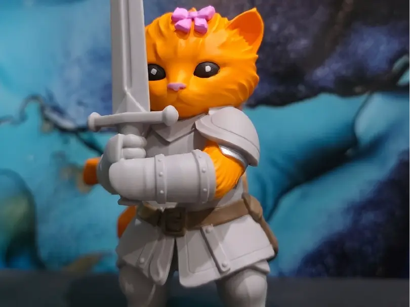 kitten knight — modelo 3D