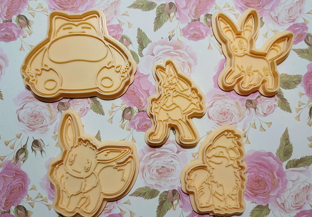 Pokemon Cookie cutter Set - PART 002 — modelo 3D
