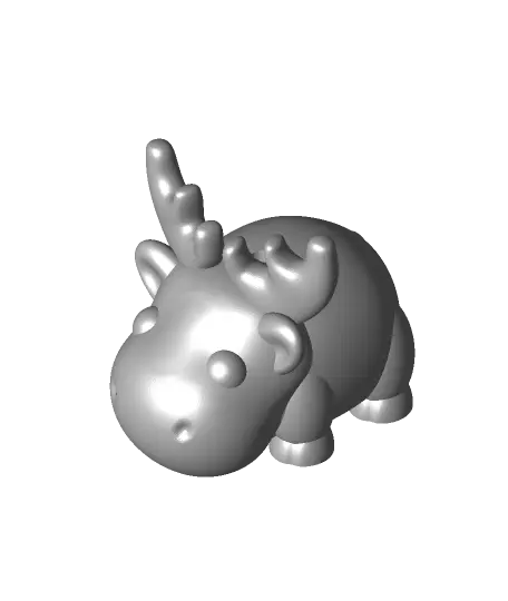 Christmas Moose Ornament — modelo 3D