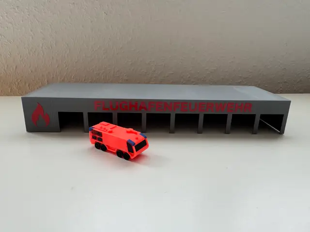 1-200 Model Airport ARFF Fire Station — modelo 3D
