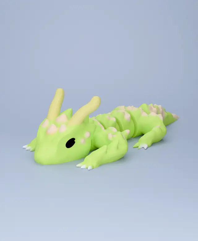 3D Flexi Dragon Keychain(Limited Time Free) — modelo 3D