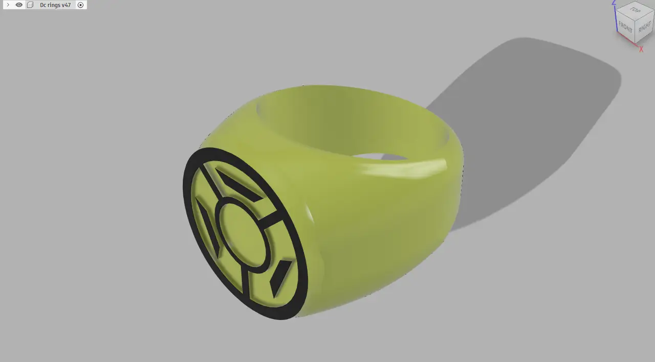 Chartreuse Lantern Ring (Mike Juggernaut) — modelo 3D