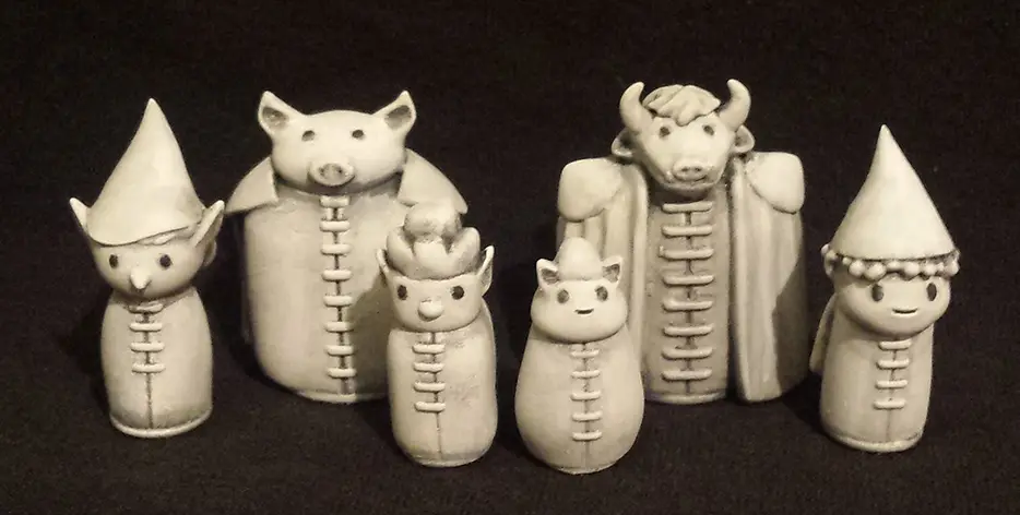 Simple DnD Group Characters — modelo 3D
