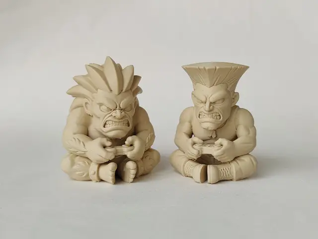 街霸系列 古烈＆布兰卡 — modelo 3D