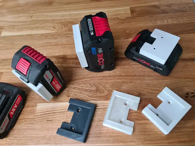 Bosch Professional battery 18V - wall bracket — modelo 3D