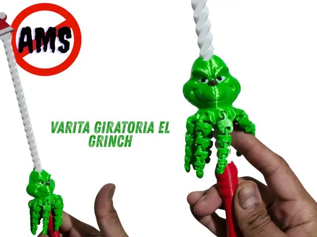 EL GRINCH VARITA GIRATORIA UWU — modelo 3D