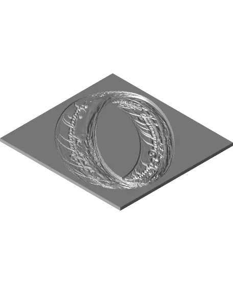 One Ring - Dual Print and Lithopane - Hueforge Print — modelo 3D
