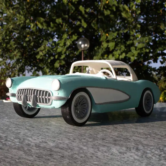 Chevy corvette — modelo 3D