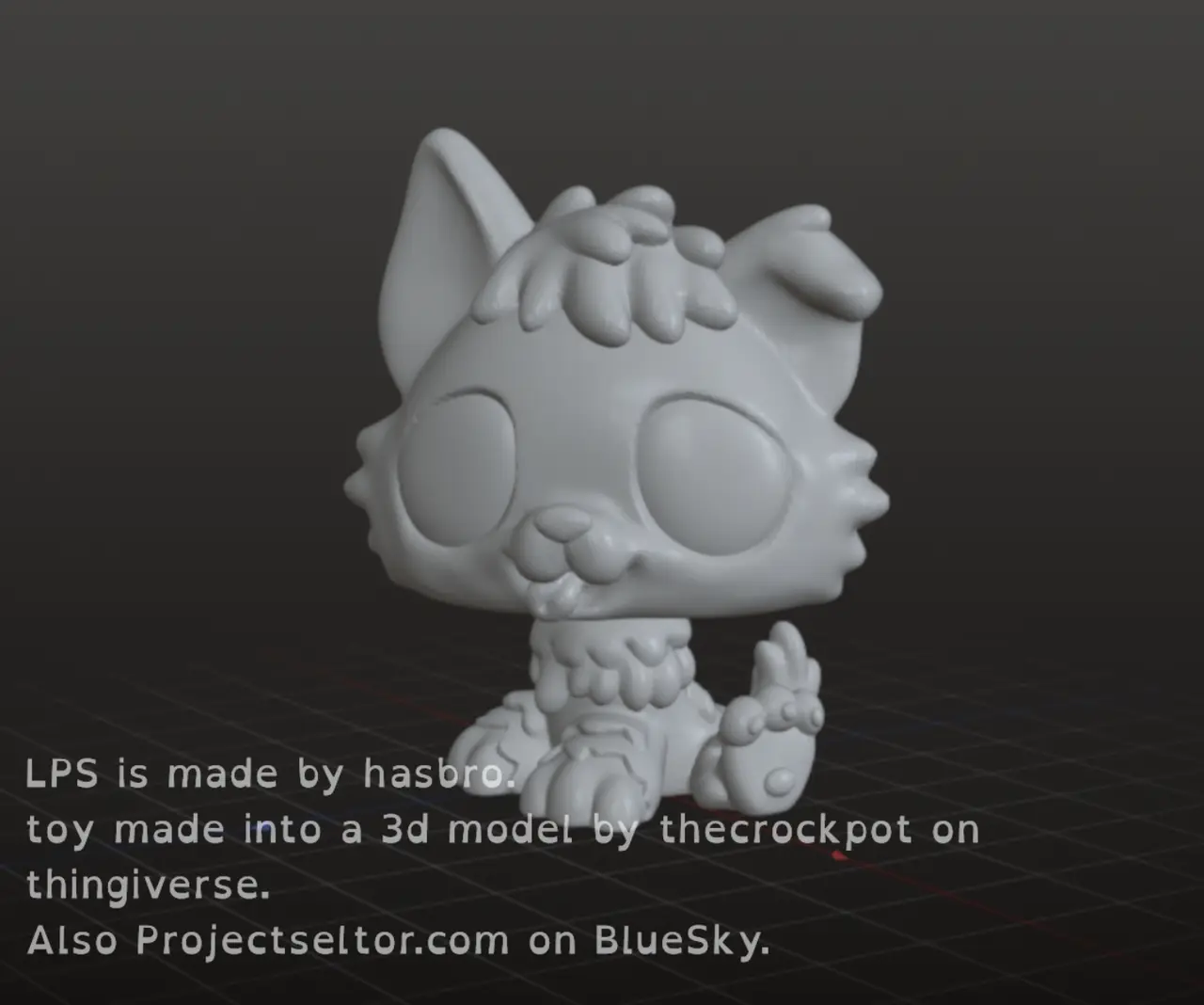 LPS Husky Puppy — modelo 3D