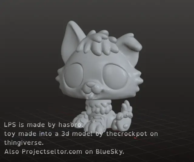 LPS Husky Puppy — modelo 3D