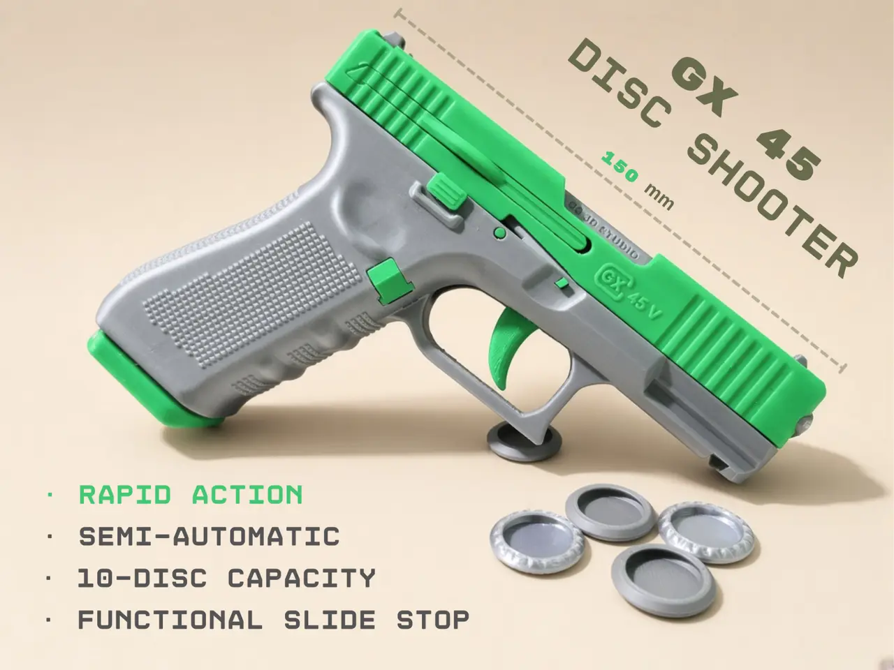 GX 45 Disc Launcher — modelo 3D