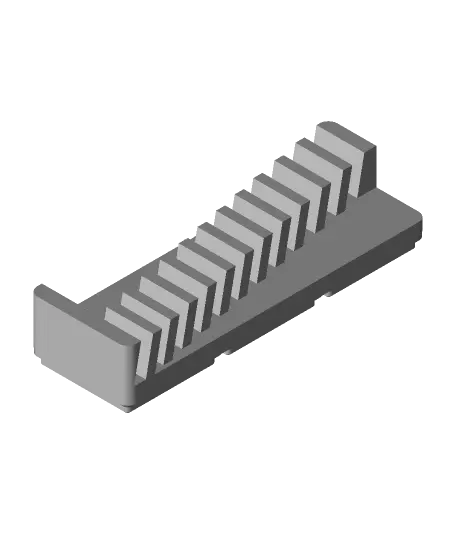Gridfinity 1x3 Universal Wrench Holder — modelo 3D