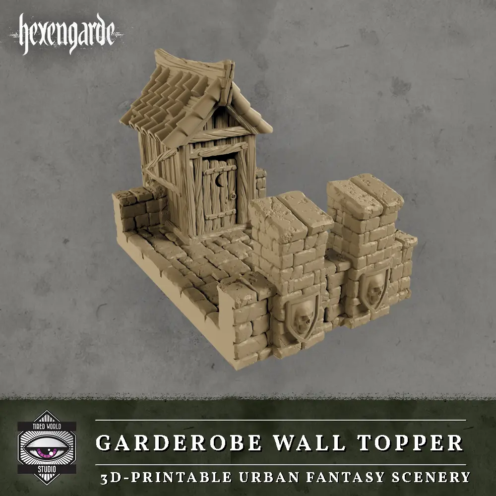 Garderobe Wall Topper — modelo 3D