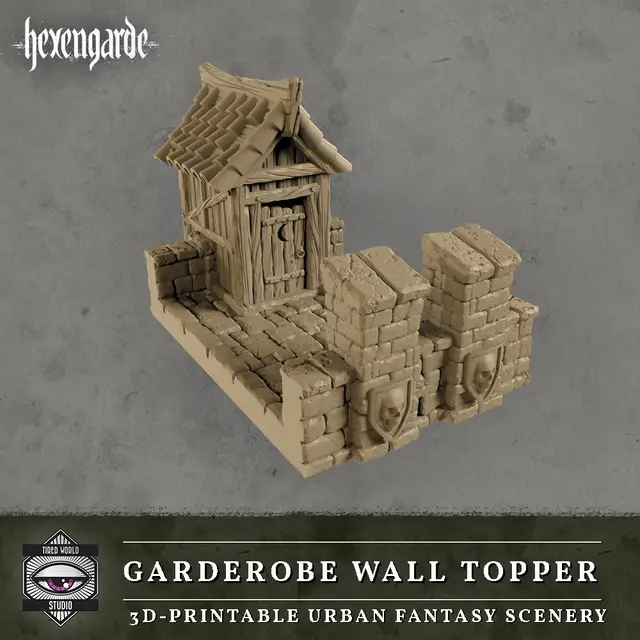 Garderobe Wall Topper — modelo 3D