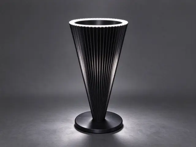 漏斗百褶装饰花瓶 — modelo 3D