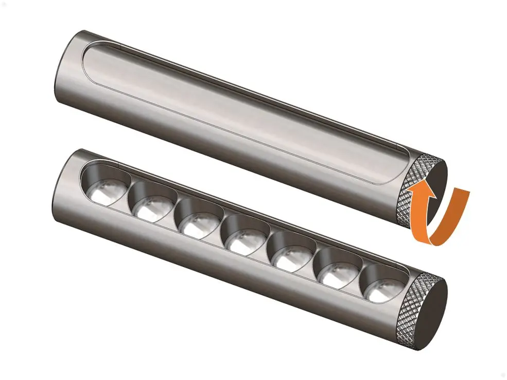Twist 7 dice storage — modelo 3D