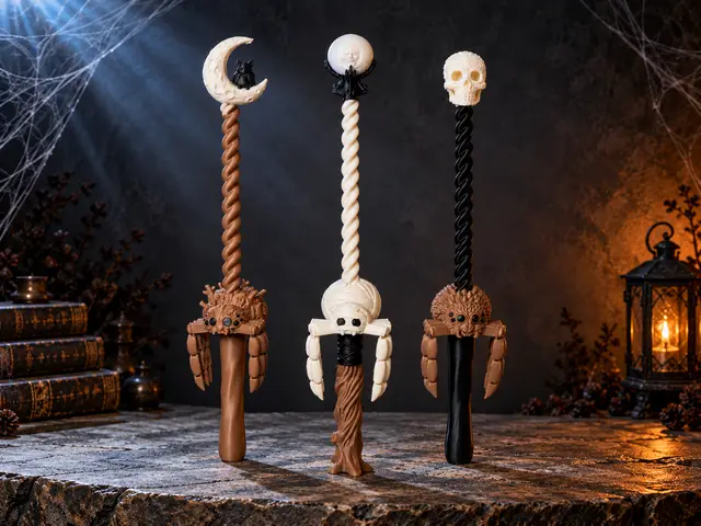 Halloween Spider Spinner Wand Collection — modelo 3D