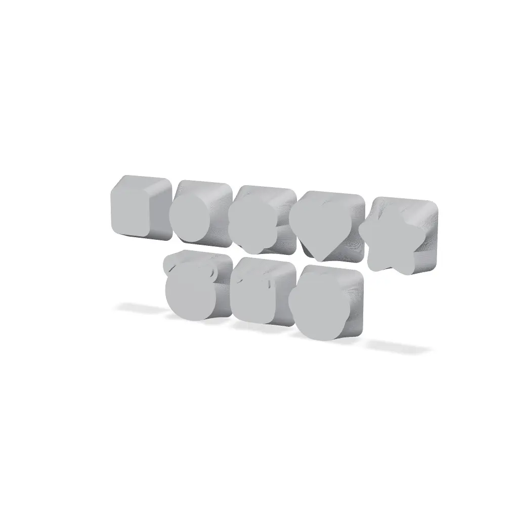 Breast Cancer Awareness Keycaps | Print-in-place | Support-free — modelo 3D