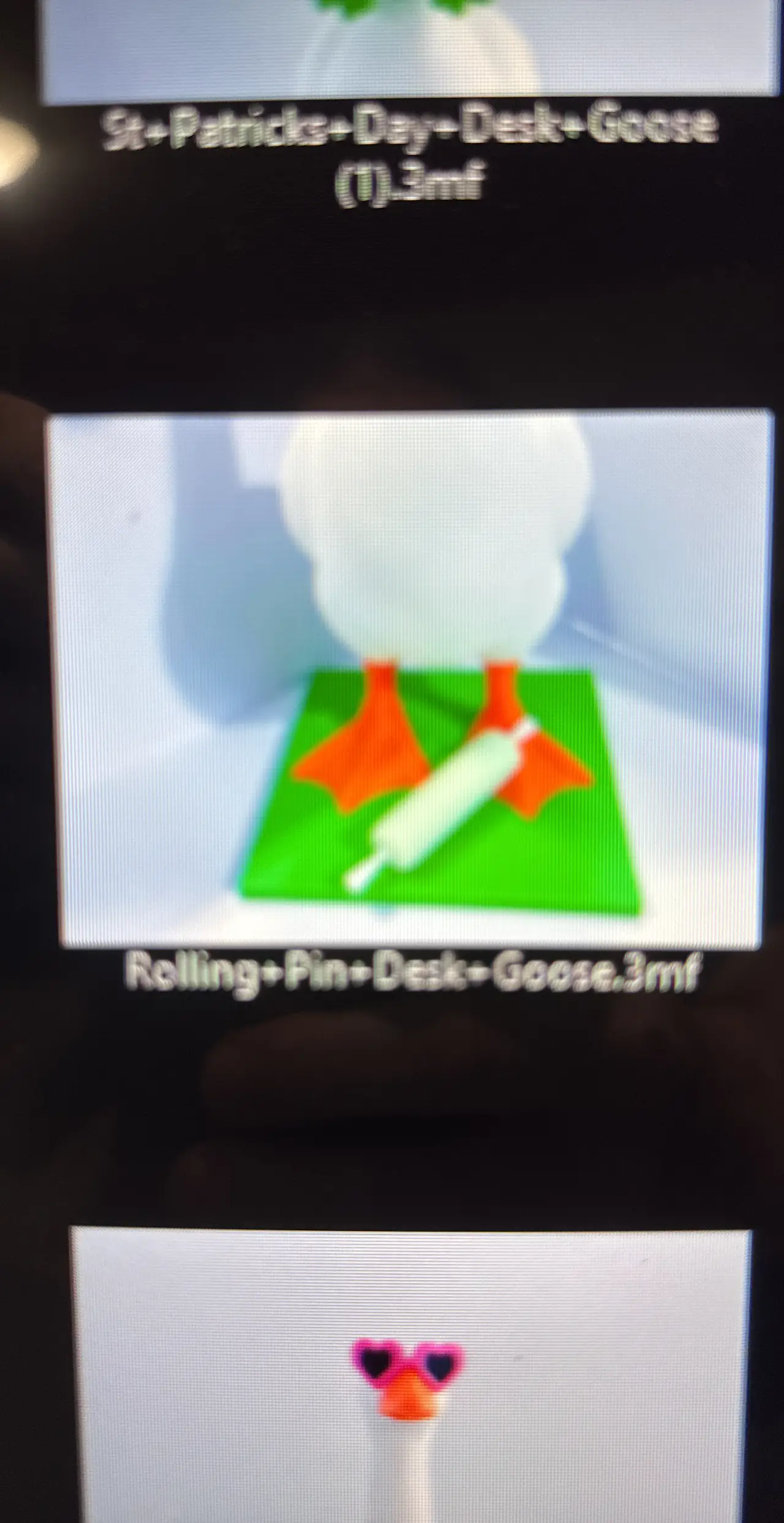 rolling pin goose — modelo 3D