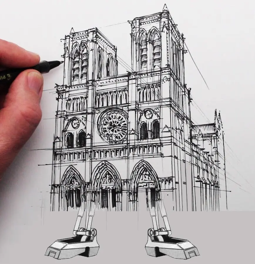 Imperial walking cathedral — modelo 3D