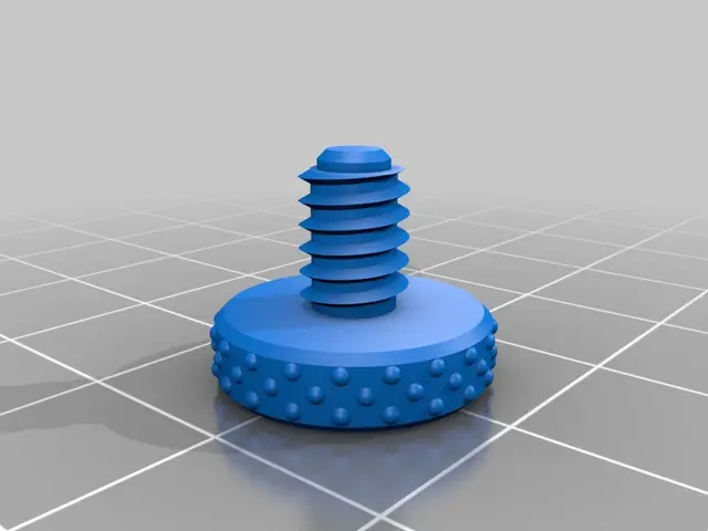Knurled 1/4-20 Camera Mount Screw — modelo 3D