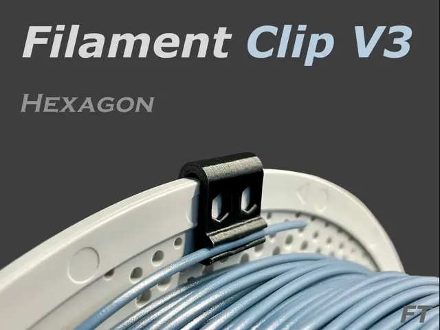 Filament Clip Hexagon V3 — modelo 3D