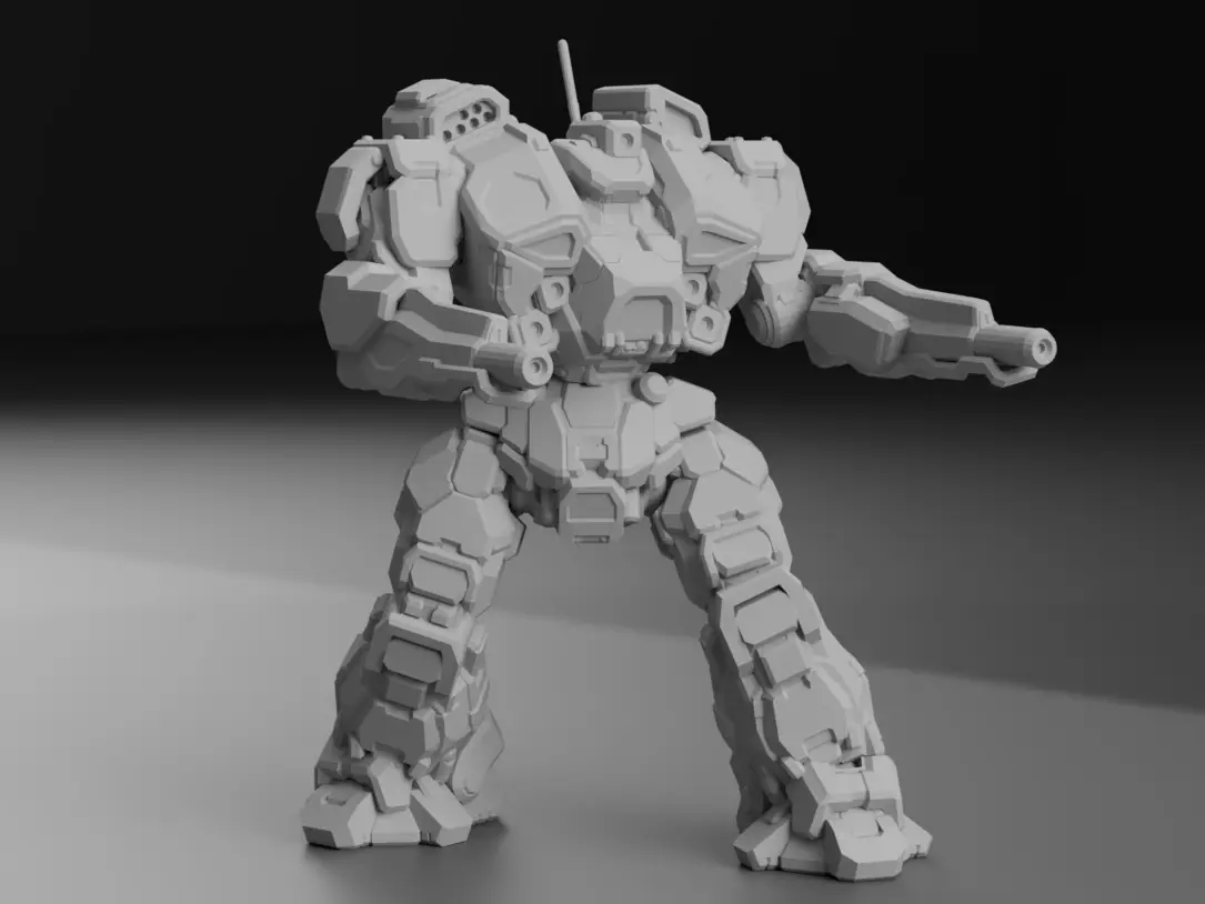 WHM-IIC Warhammer for Battletech — modelo 3D