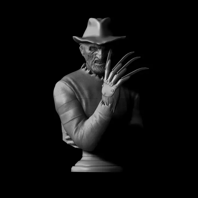 Freddy Krueger bust — modelo 3D