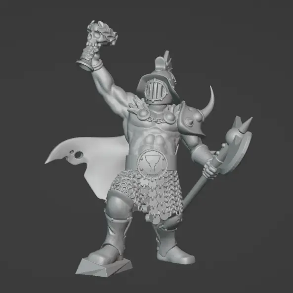 King of the Pit Fantasy Gladiator — modelo 3D