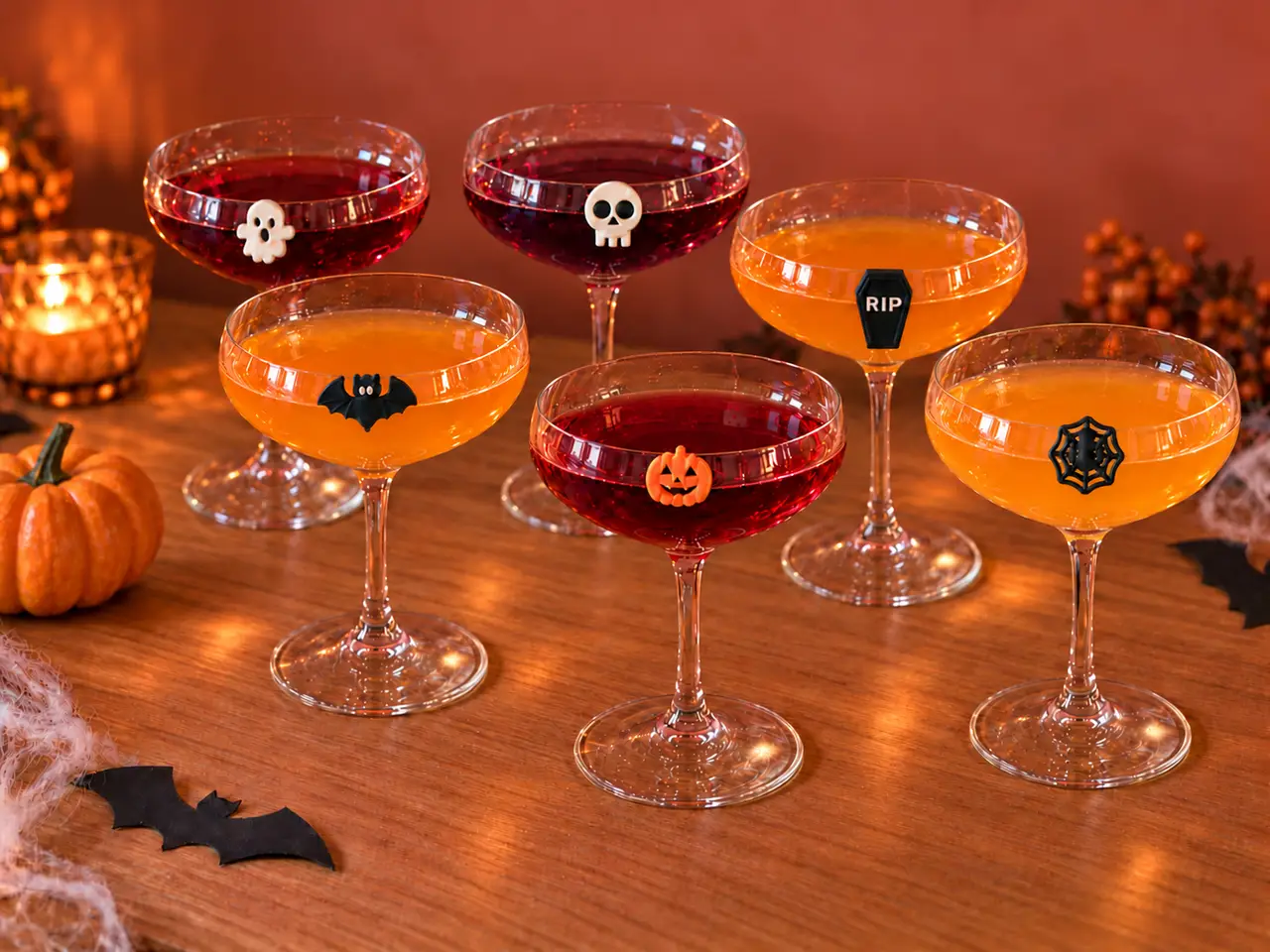 Halloween Wine Glass Markers - Drink Identifiers — modelo 3D