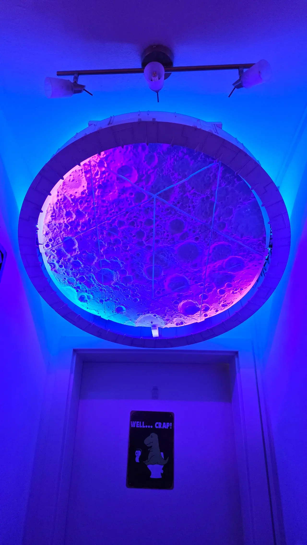 Huge interactive moon lamp installation with 13 stepper motors — modelo 3D