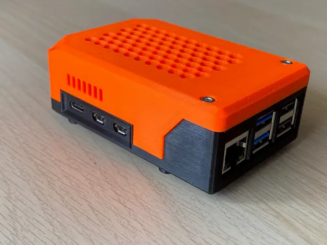 Raspberry Pi5 + Geekworm X1001 NVMe SSD Case — modelo 3D