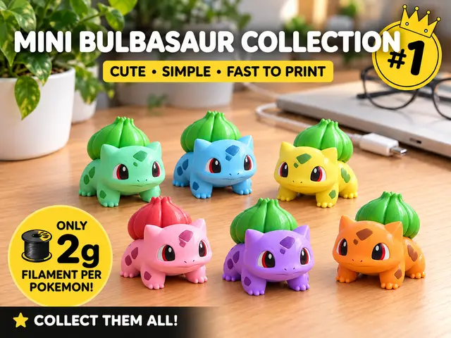 Mini Bulbasaur – Mini Pokémon Collection — modelo 3D