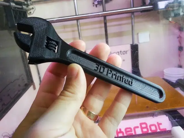Fully assembled 3D printable wrench — modelo 3D
