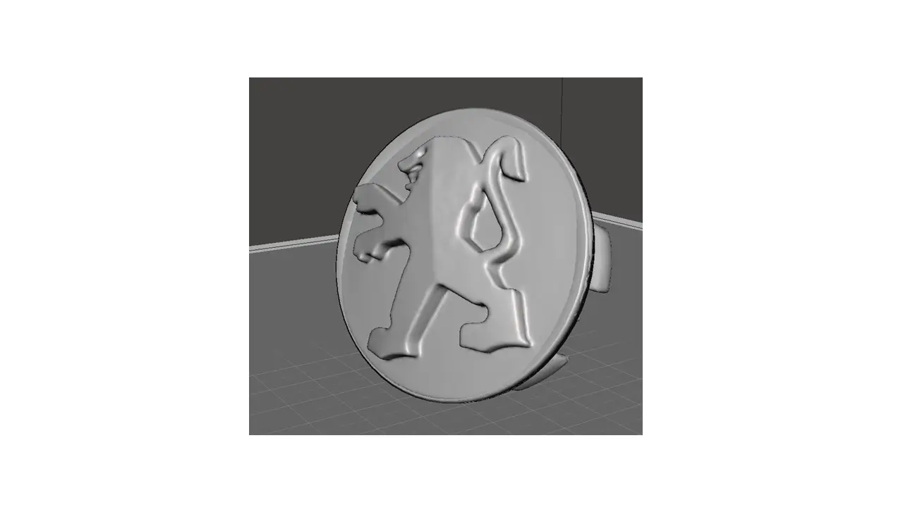 PEUGEOT 206 WHEEL CENTER CAP PEUGEOUT 206 JANT GÖBEĞİ — modelo 3D