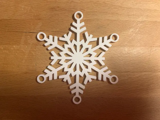 Snowflake Christmas Ornament Christmas Tree XMAS decoration — modelo 3D