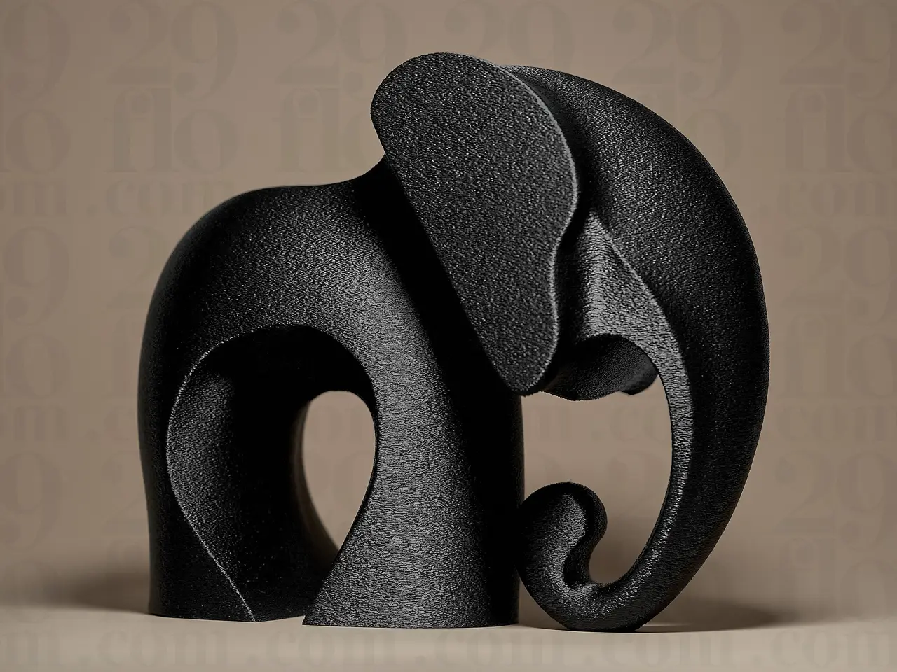Modern Elephant Figurine — modelo 3D