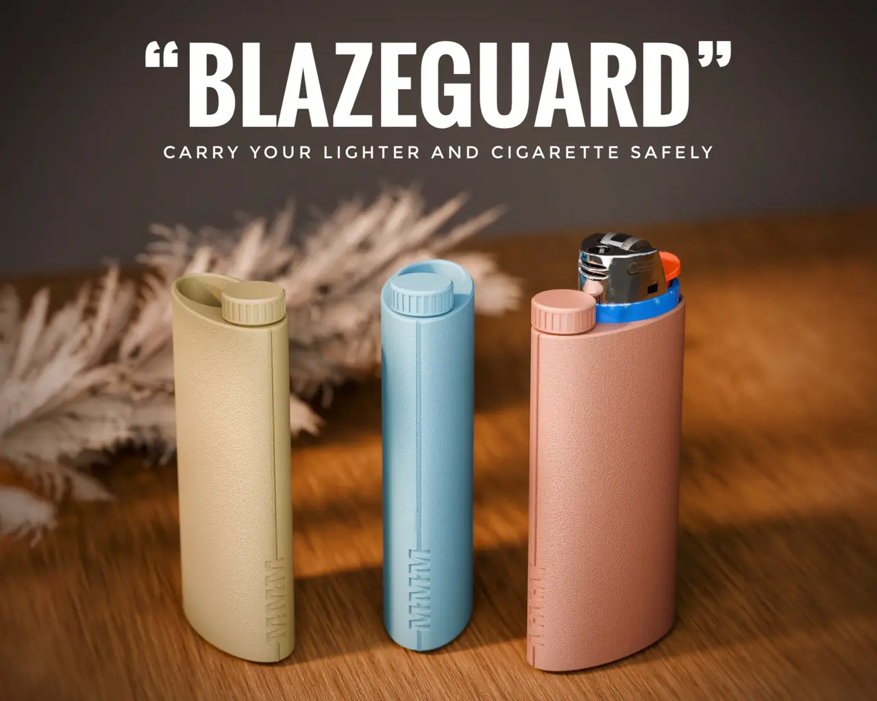 Bic Lighter and Cigarette or Joint Case — modelo 3D