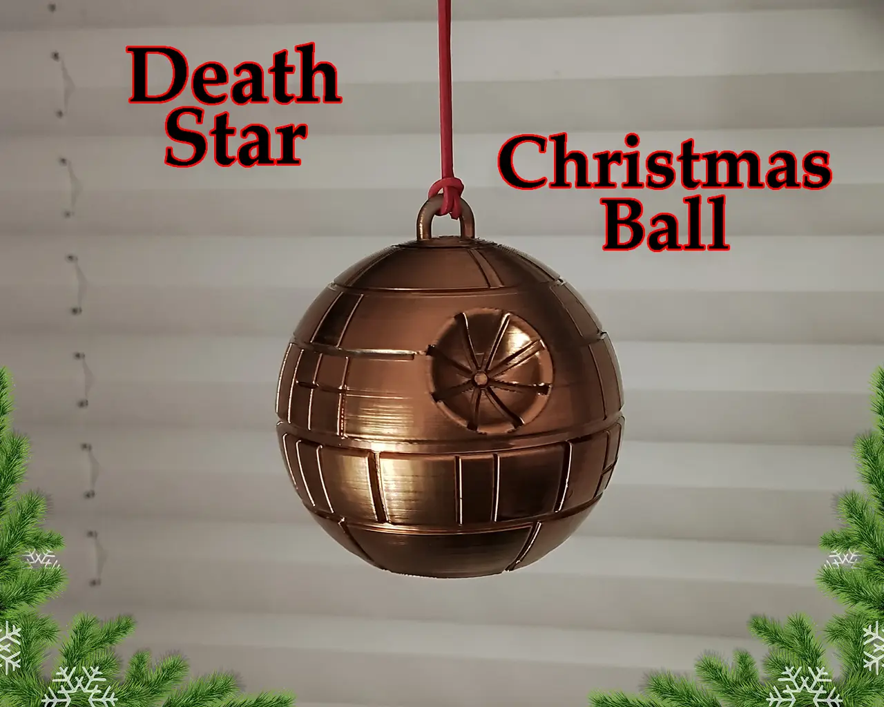 Simple Death Star Christmas Ball — modelo 3D