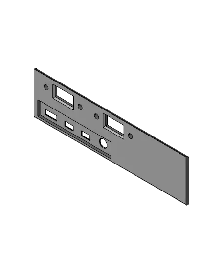 Raspberry pi 4 B panel connection guide — modelo 3D