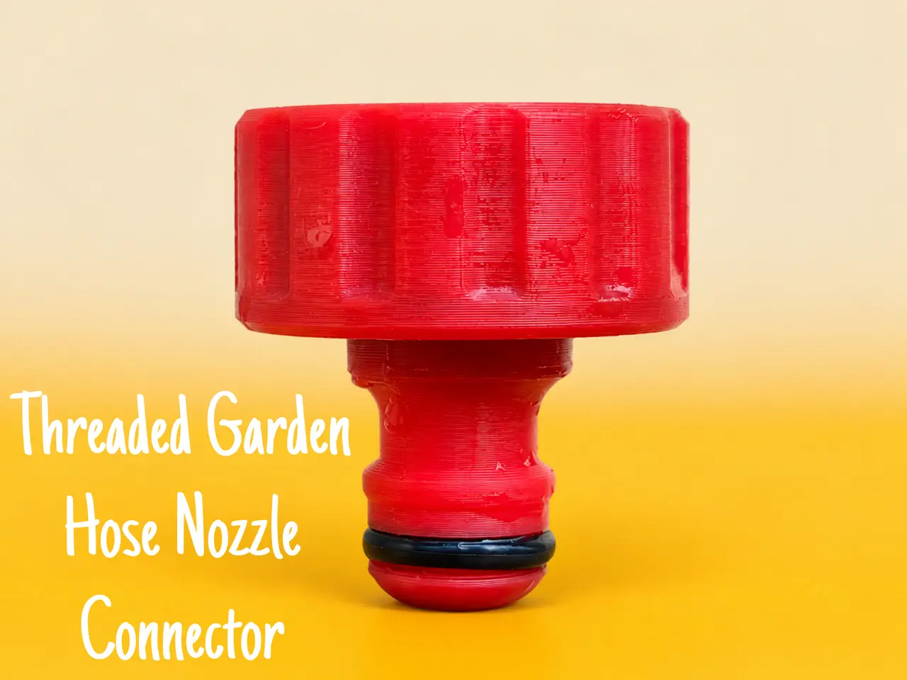 Threaded Garden Hose Nozzle Connector — modelo 3D