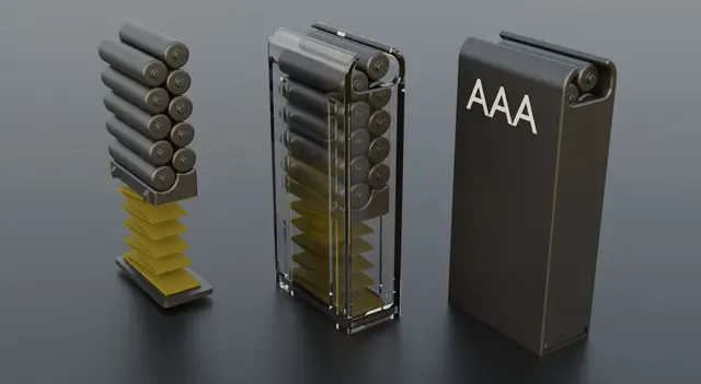Magazine Battery holder (AAA) — modelo 3D