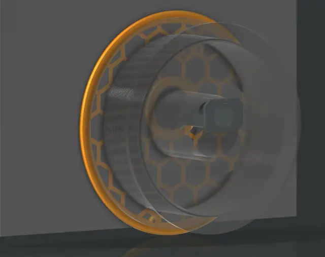 Elegoo Centauri Carbon - Side panel protector - Spool "dragging" along side panel — modelo 3D