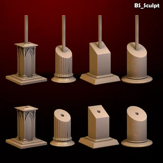 Base 40 mm — modelo 3D