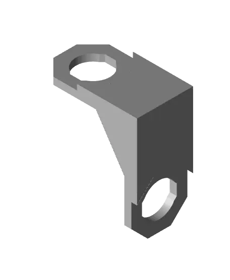 Type 2, Mid Thread Holes, 2x2 Inside Bracket — modelo 3D