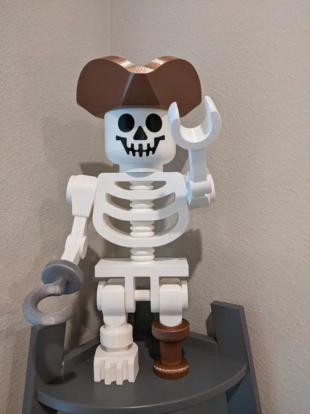 Mega Lego-like Skeleton (10:1 scale) Pirate Accesories — modelo 3D