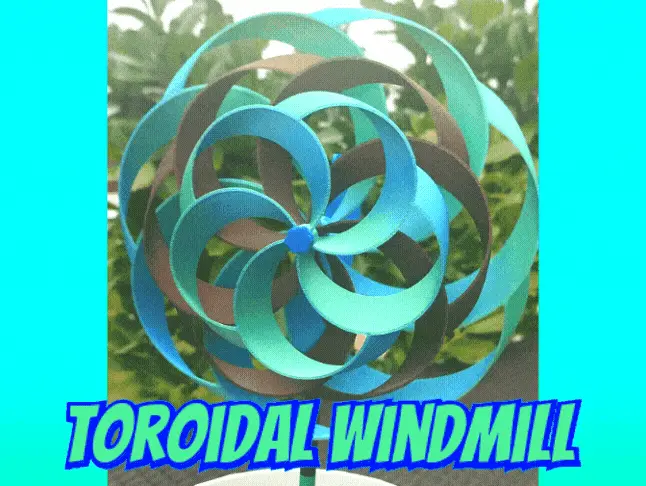 Toroidal Windmill - Customizable system — modelo 3D