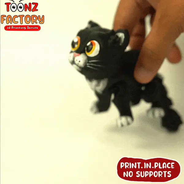 CUTE FLEXI HALLOWEEN CAT ARTICULATED — modelo 3D