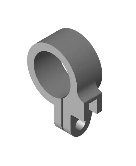 Front brake line hose clamp guide — modelo 3D